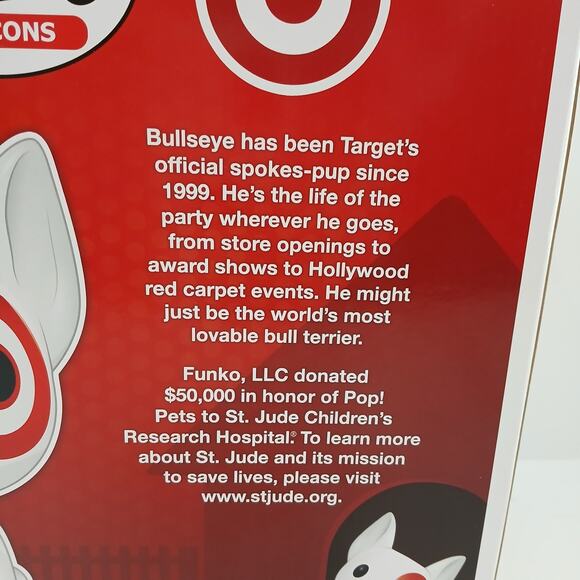 Funko Pop! Bullseye #32 Target Exclusive Ad Icons Vinyl Figure St. Jude 2018 New - Picture 8 of 14